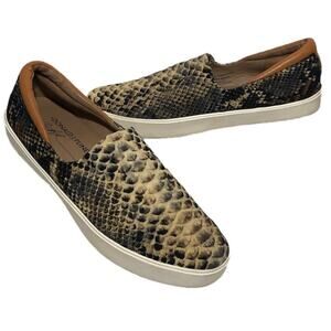 Donald J Pliner Sonia Sneakers Loafers Womens 6.5 Snake Print Slip On